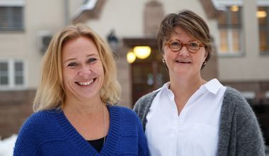 Anne-Marie Schulze og Kristin Måge Areklett lærer på KG