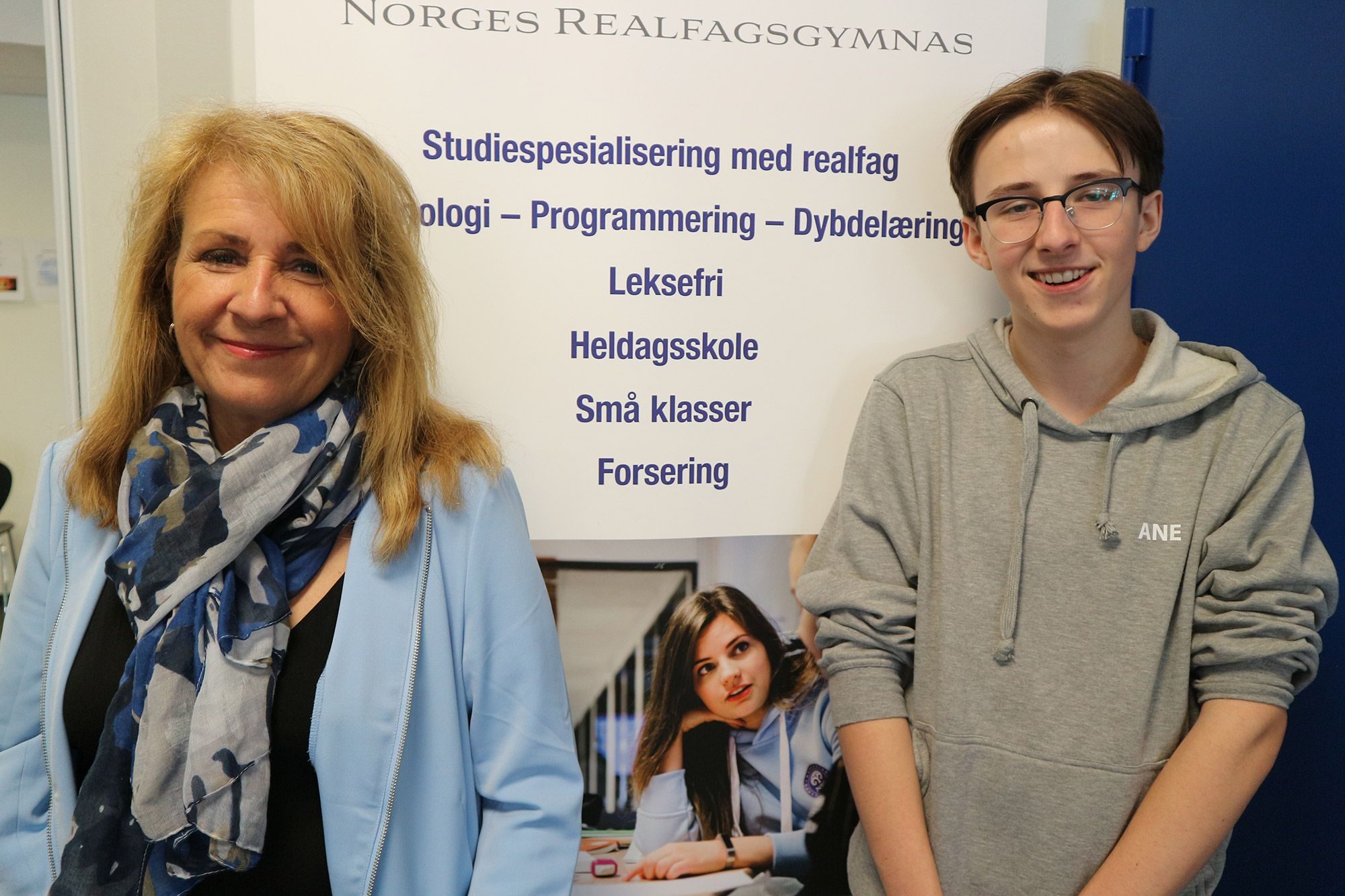 NRG, Norges Realfagsgymnas, Fornøyd mor og sønn